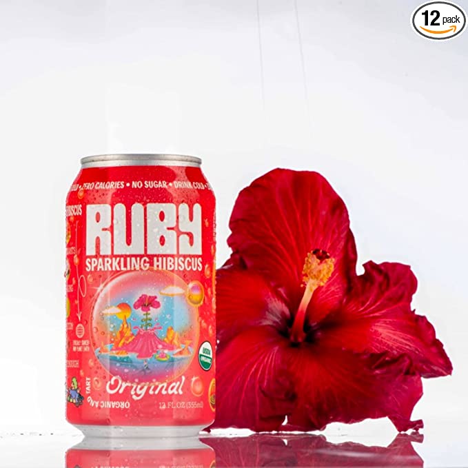 Ruby Hibiscus SPK Original, 12 Pack of 12 Fl Oz Bottles