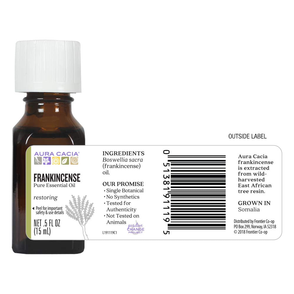 Aura Cacia Frankincense Restoring, Pure Essential Oil (0.5 fl oz)