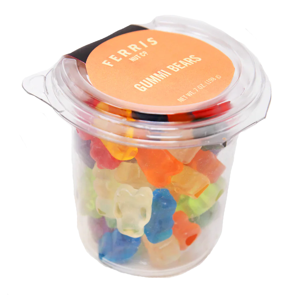 Ferris Nut Co. - Gummi Bears, 7 oz (Pack of 12) - Chewy Fruit Flavors