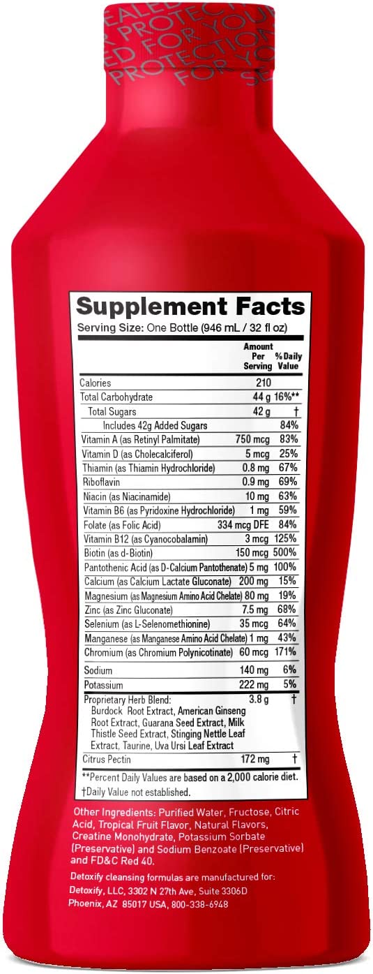 Detoxify Mega Clean Tropical 32 Oz. (Pack of 6)