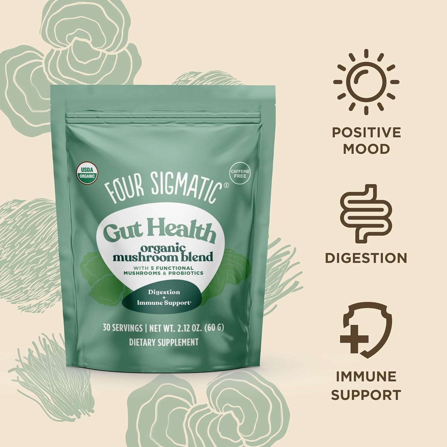 Four Sigmatic Mushroom Blend Protect - 1-2.12 Oz - Digestion and immune support