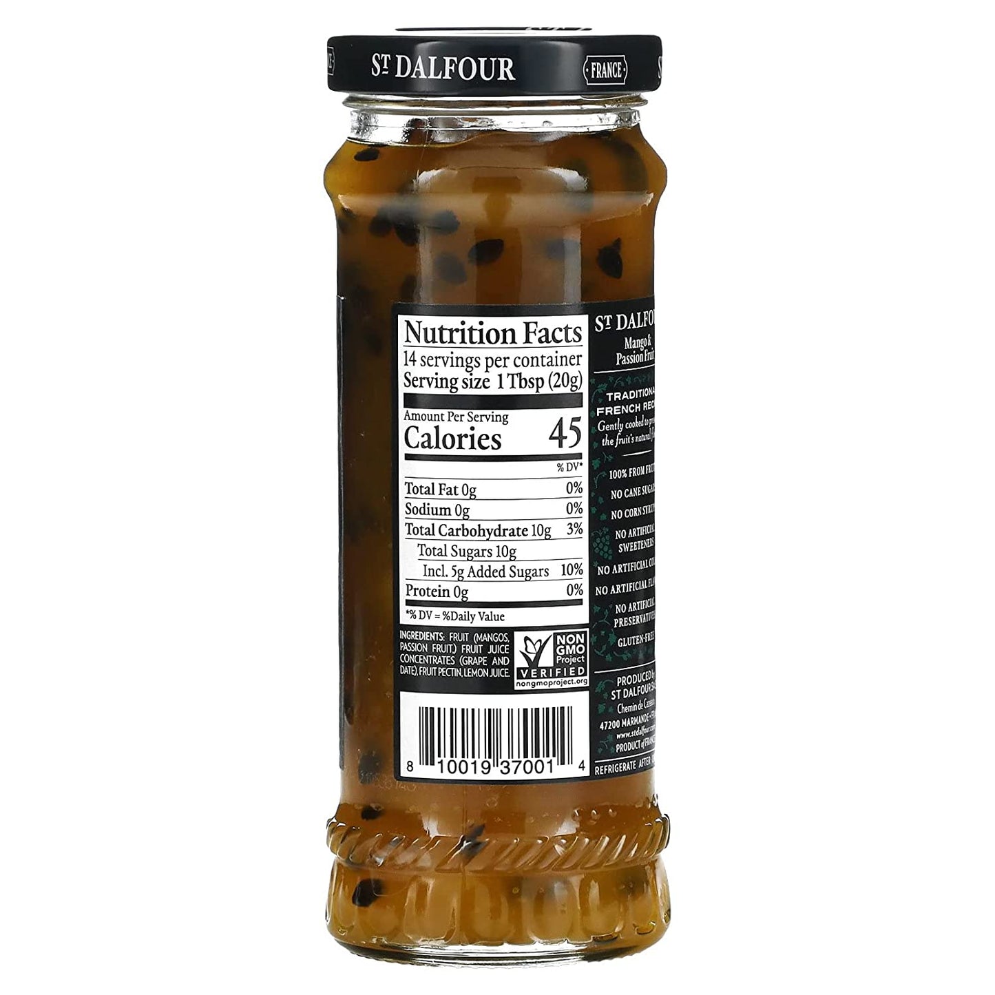St Dalfour Mango Passion Fruit - 10 Oz (Case of 6)