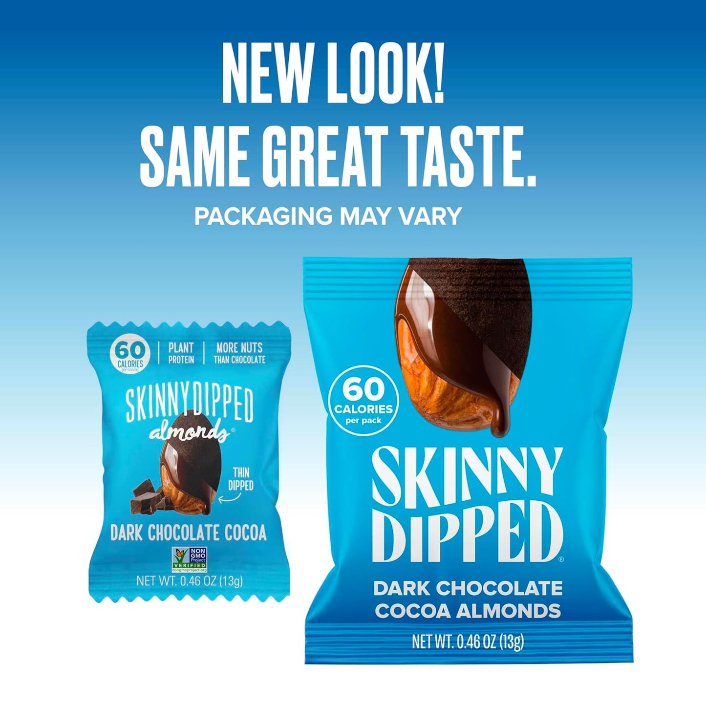 Skinnydipped Almond Mini Dark Chocolate Cocoa, 0.46 Oz (Case of 24)