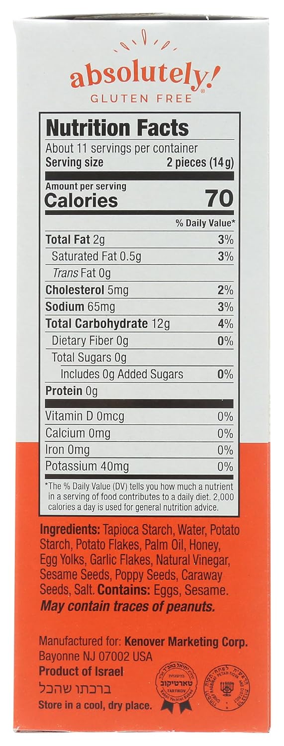 Absolutely Gluten-Free Everything Flatbread (12-Pack) - 5.29 Oz. Each