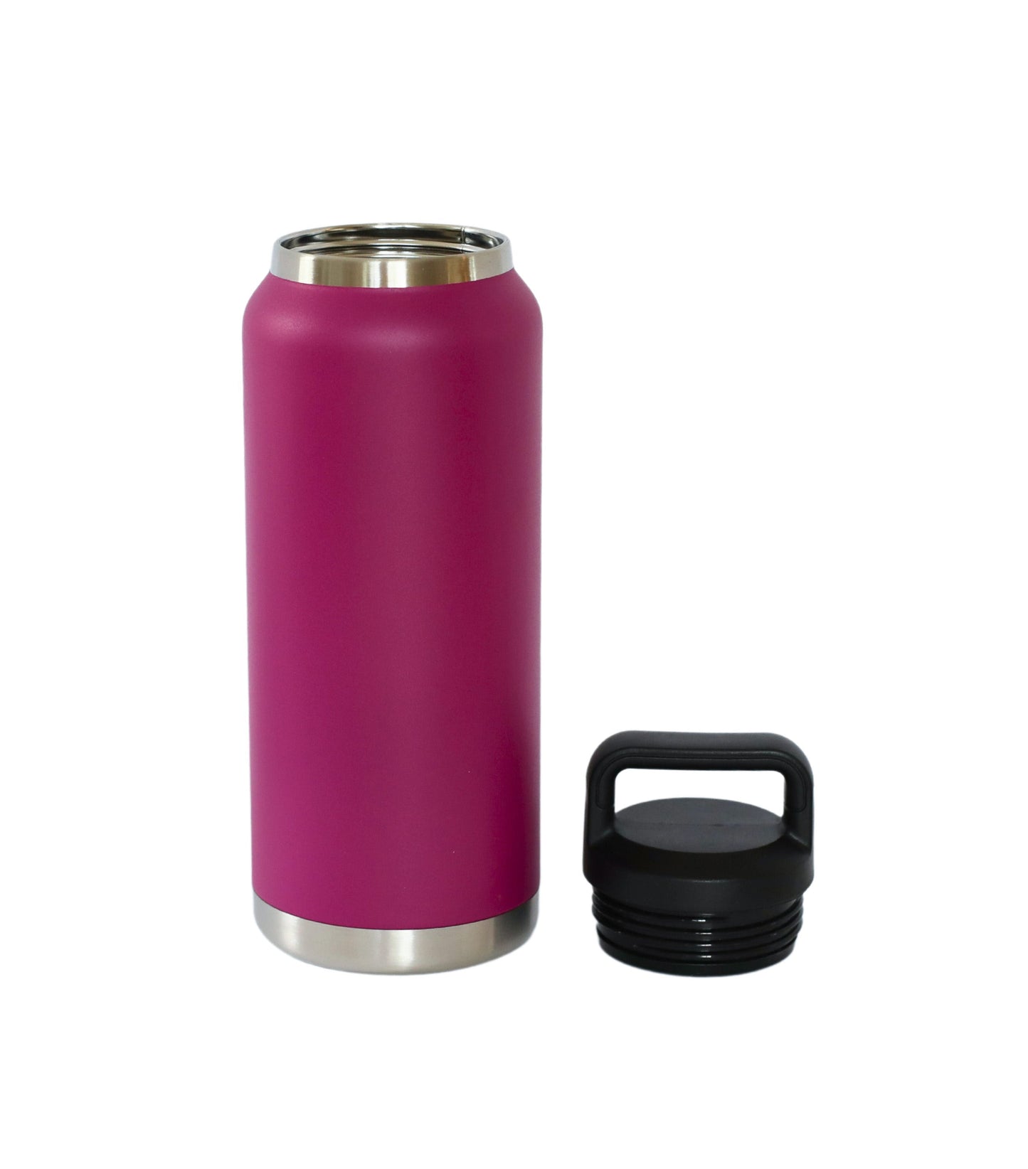 36 Oz Stainless Steel Twist-Off Cap Water Bottle - Magenta by Creative Gifts