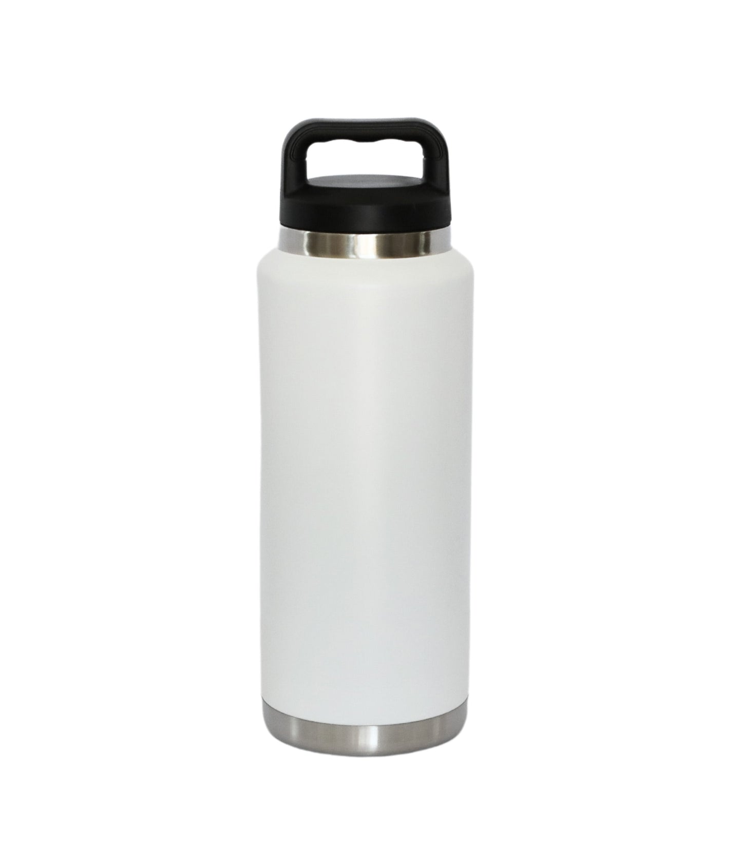 36 Oz Stainless Steel Twist-Off Cap Water Bottle - White by Creative Gifts