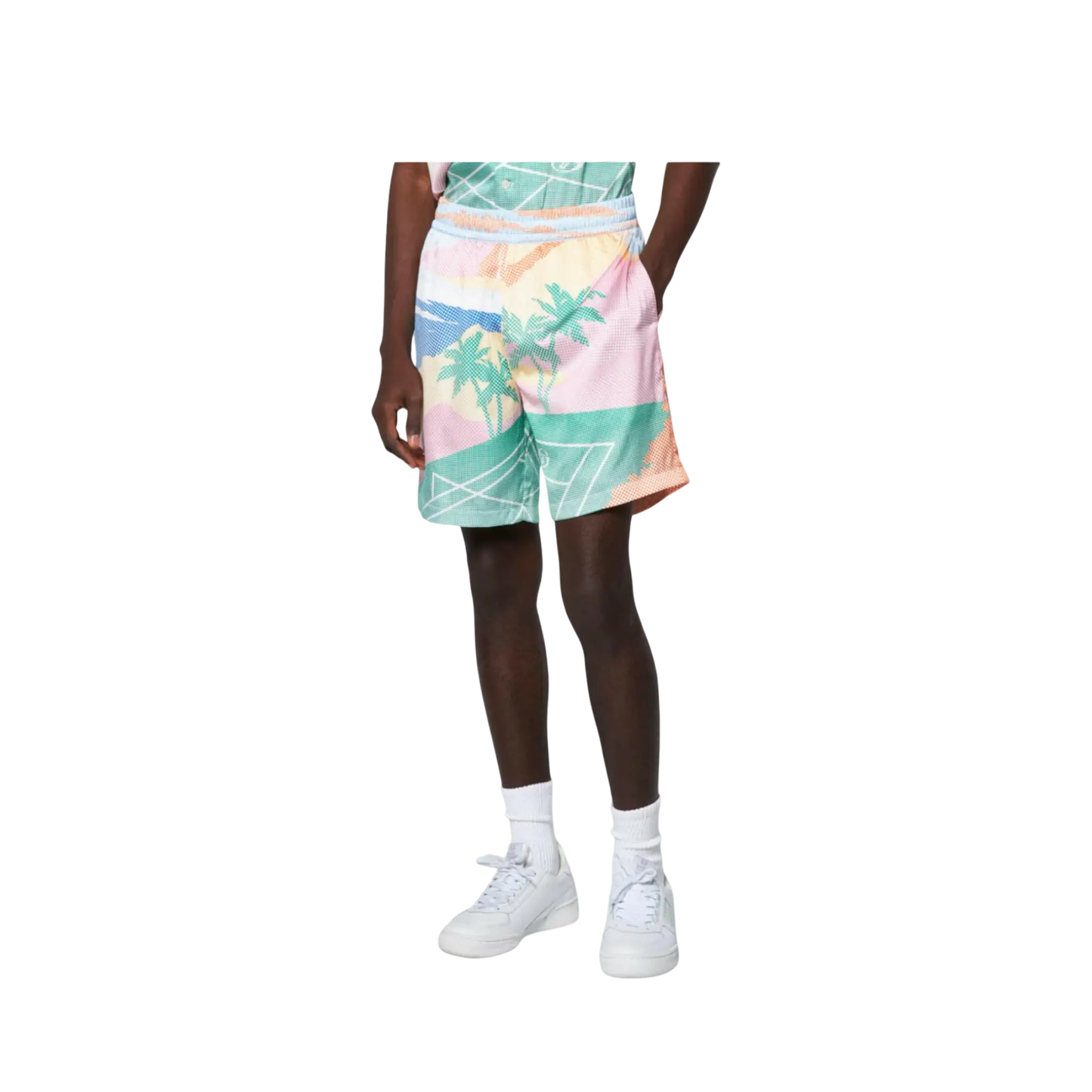 Sergio Tacchini Riviera Men Shorts Deep Mint/Multi