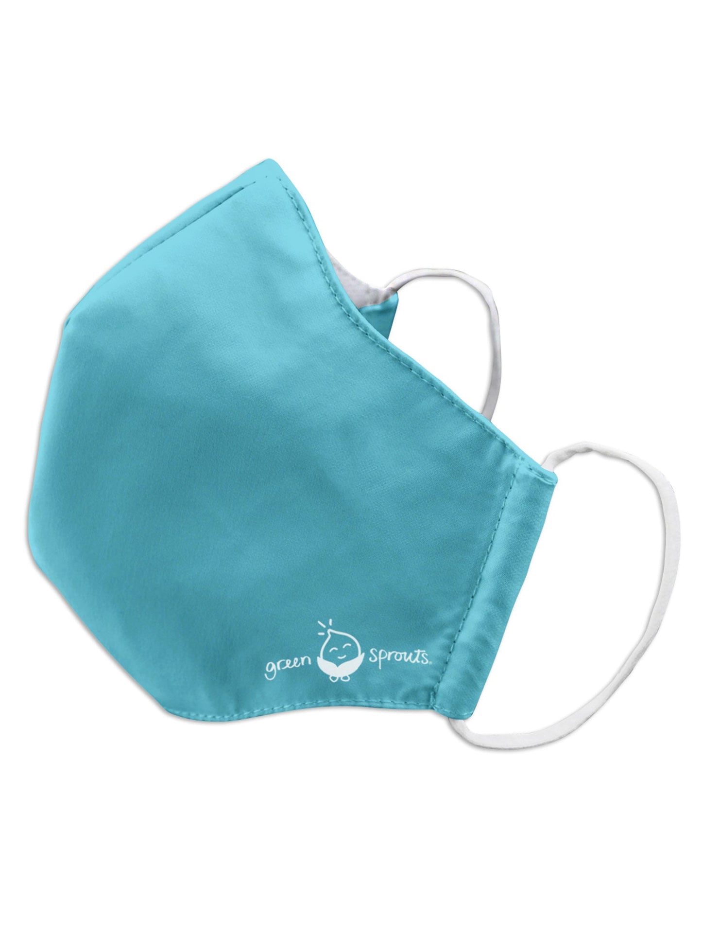 Green Sprouts Reusable Face Mask for Adults - Small - Aqua