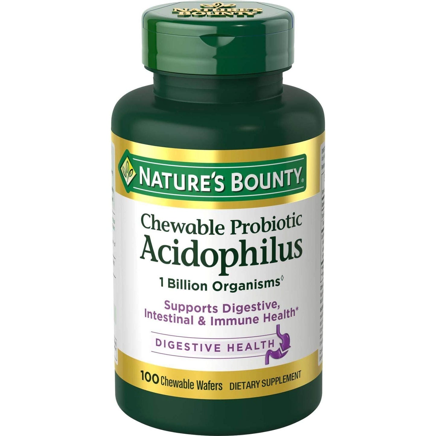 Nature's Bounty Probiotic Acidophilus With Bifidus Chewable Wafers