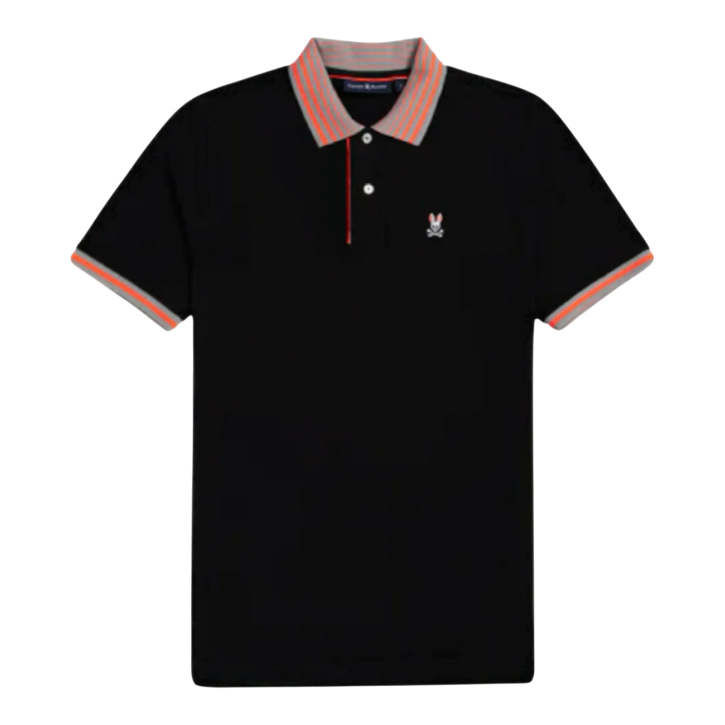 Psycho Bunny Norris Pique Men Polo Shirt Black