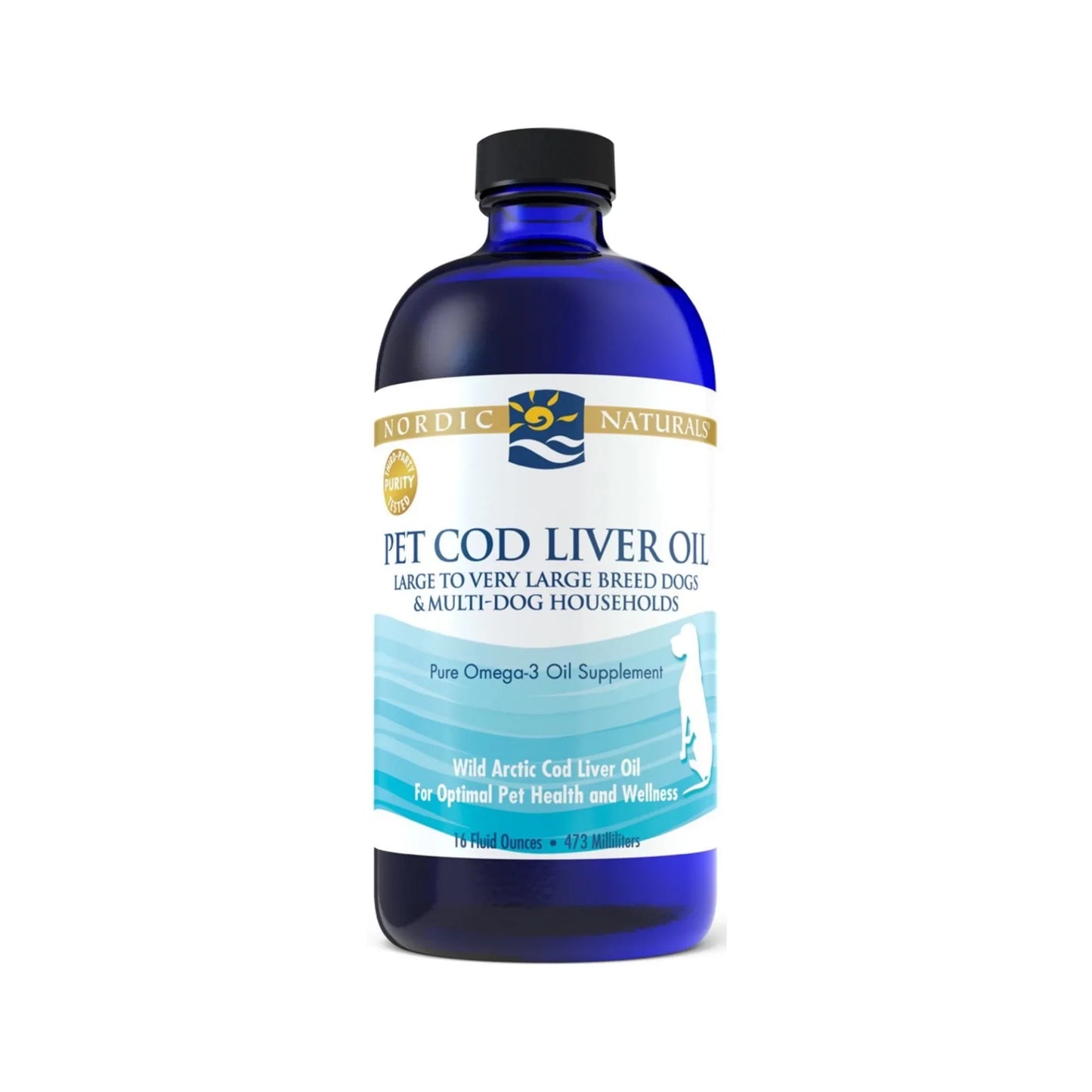 Nordic Naturals - Pet Cod Liver Oil for Large Dogs, 16 fl oz - Omega-3 Supplement