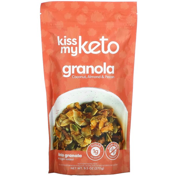 Kiss My Keto Keto Gran - Coconut Almond & Pecan 9.5 Oz (Pack of 6)