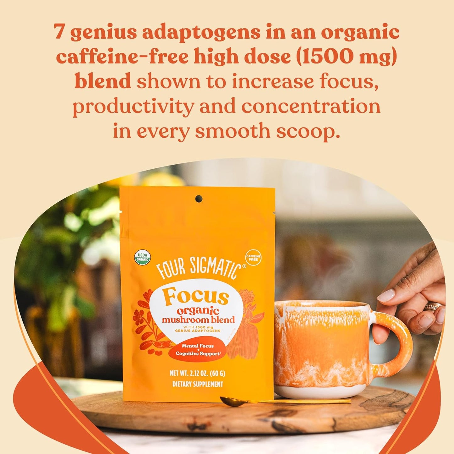 Four Sigmatic Focus Mushroom Blend Mix, 2.12 oz