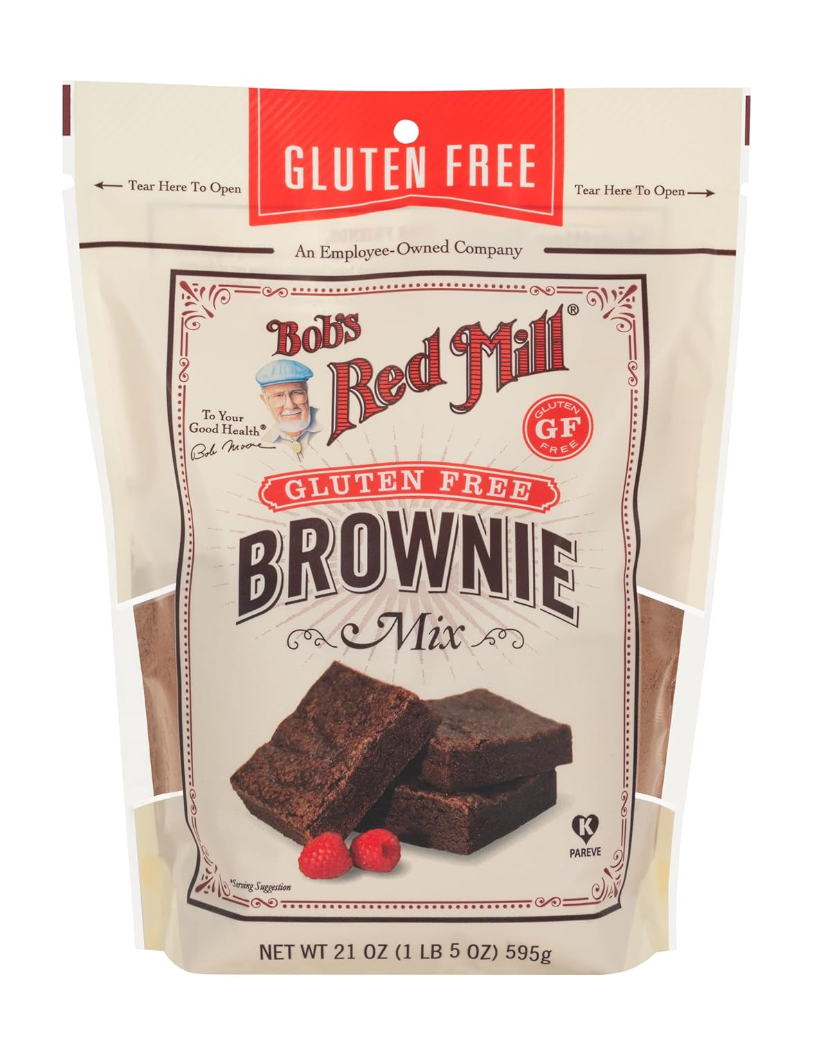 Bob's Red Mill Gluten-Free Brownie Mix, Classic Chocolate, 4 Pack, 21 Oz.