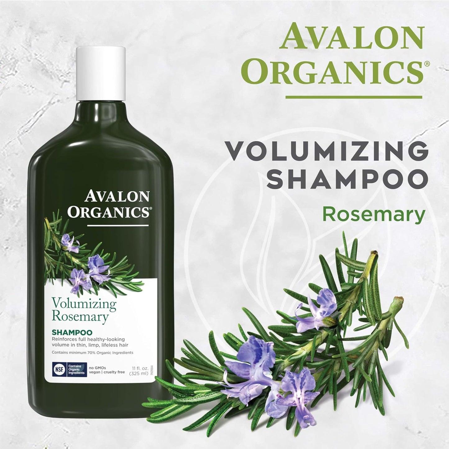 Avalon Organics Volumizing Shampoo Rosemary (11 Fl Oz)