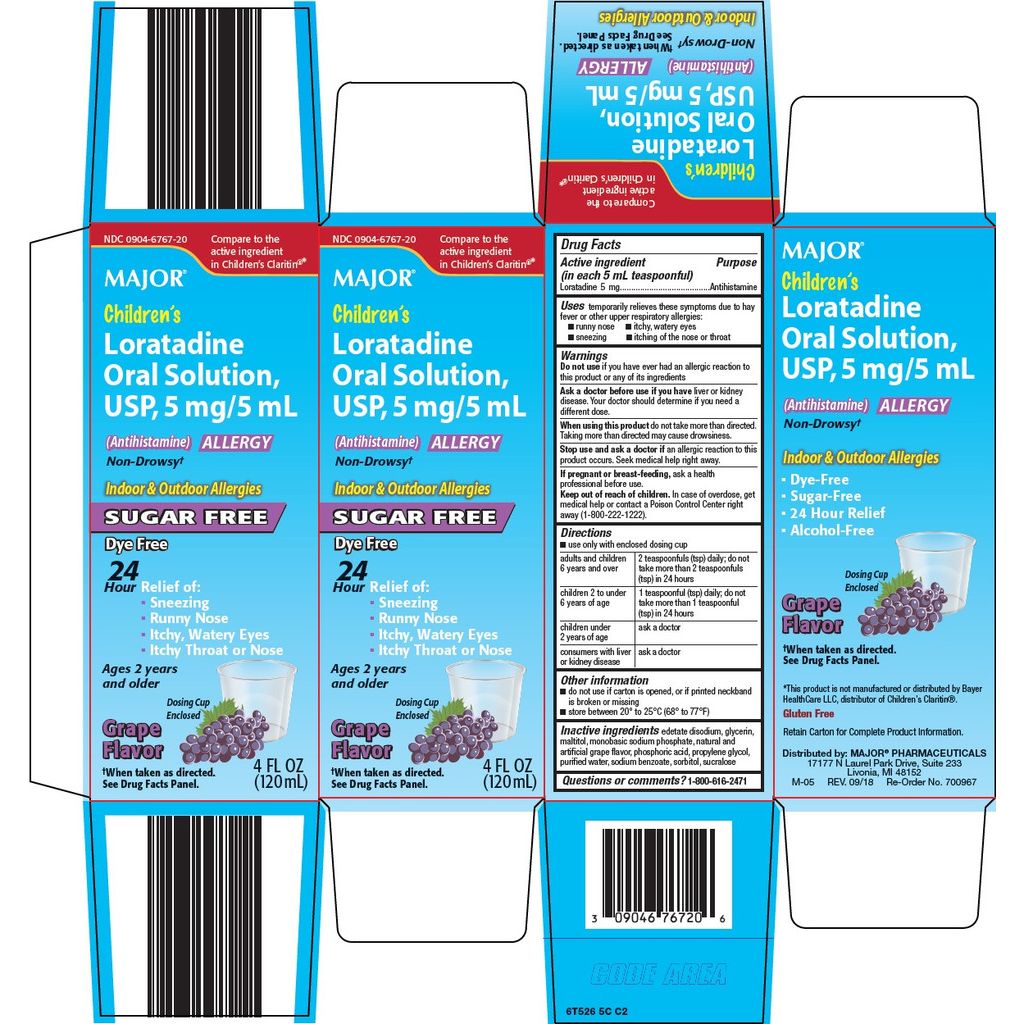 Major® Children's Loratadine Oral Solution – 5 mg/5 mL (120 mL)