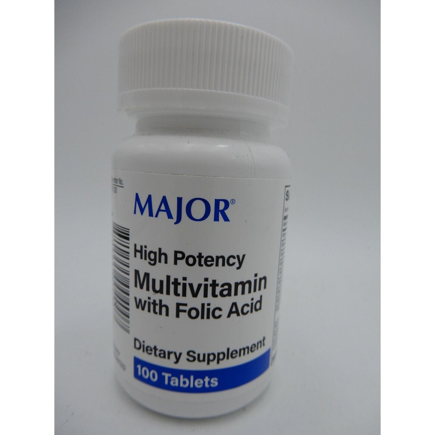 High-Potency Multivitamin with Folic Acid – 100 Tablets (Rugby®)
