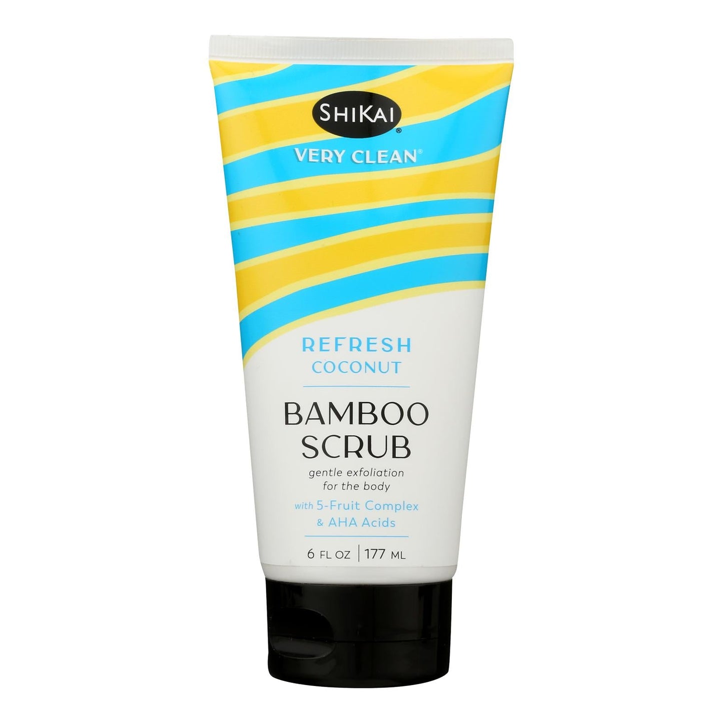 Shikai Pure + Refreshing Coconut Bamboo Scrub, 6 Fl Oz