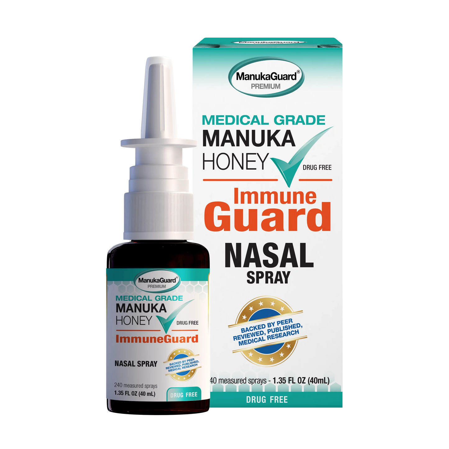 ManukaGuard Nasal Spray ImmunoGuard with Manuka Honey - 1 Fl Oz