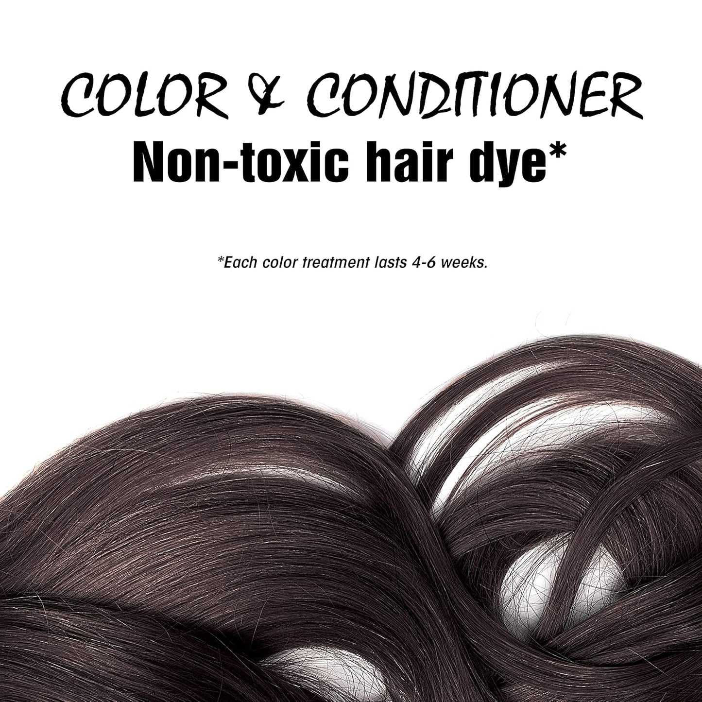 Light Mountain Hair Color/Conditioner, Organic Black, 4 oz, Pack of 3