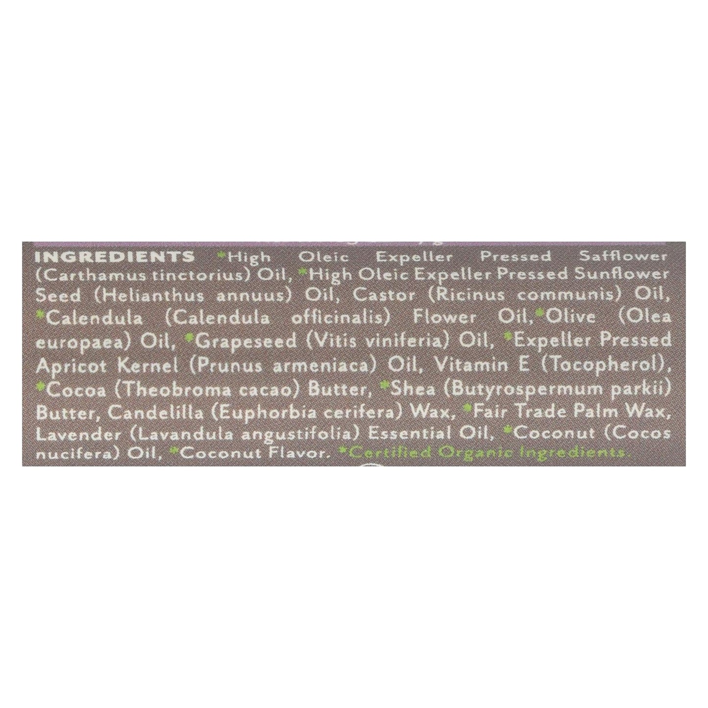 Soothing Touch Lavender Coconut Vegan Lip Balm - 12 Pack, .25 Oz Each