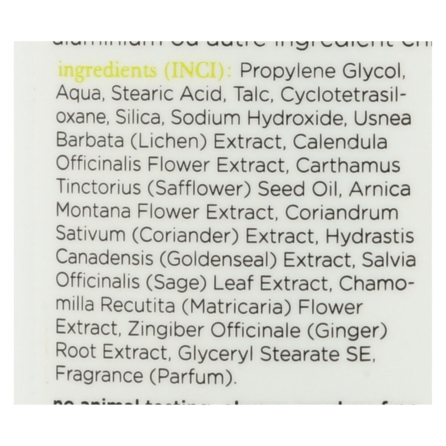 Earth Science Liken Plant Natural Deodorant - Herbal Parfume, 2.5 Oz