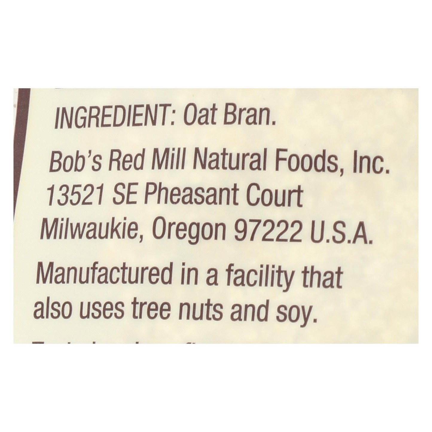 Bob's Red Mill Gluten-Free Oat Bran 4-Pack, 16 oz. (Bulk Pack)