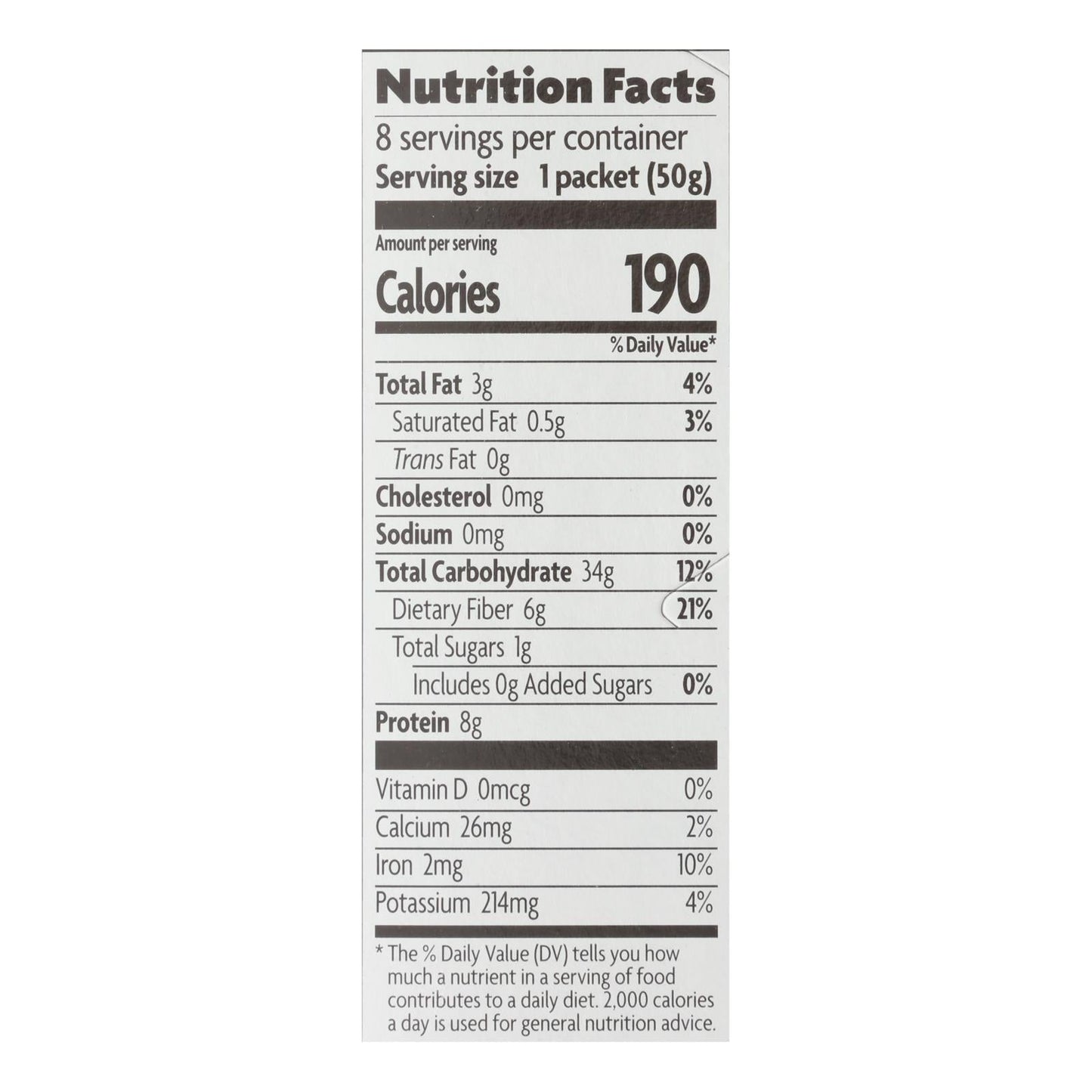 Nature's Path Organic Original Hot Oatmeal, Pack of 6 - 14 Oz. Each