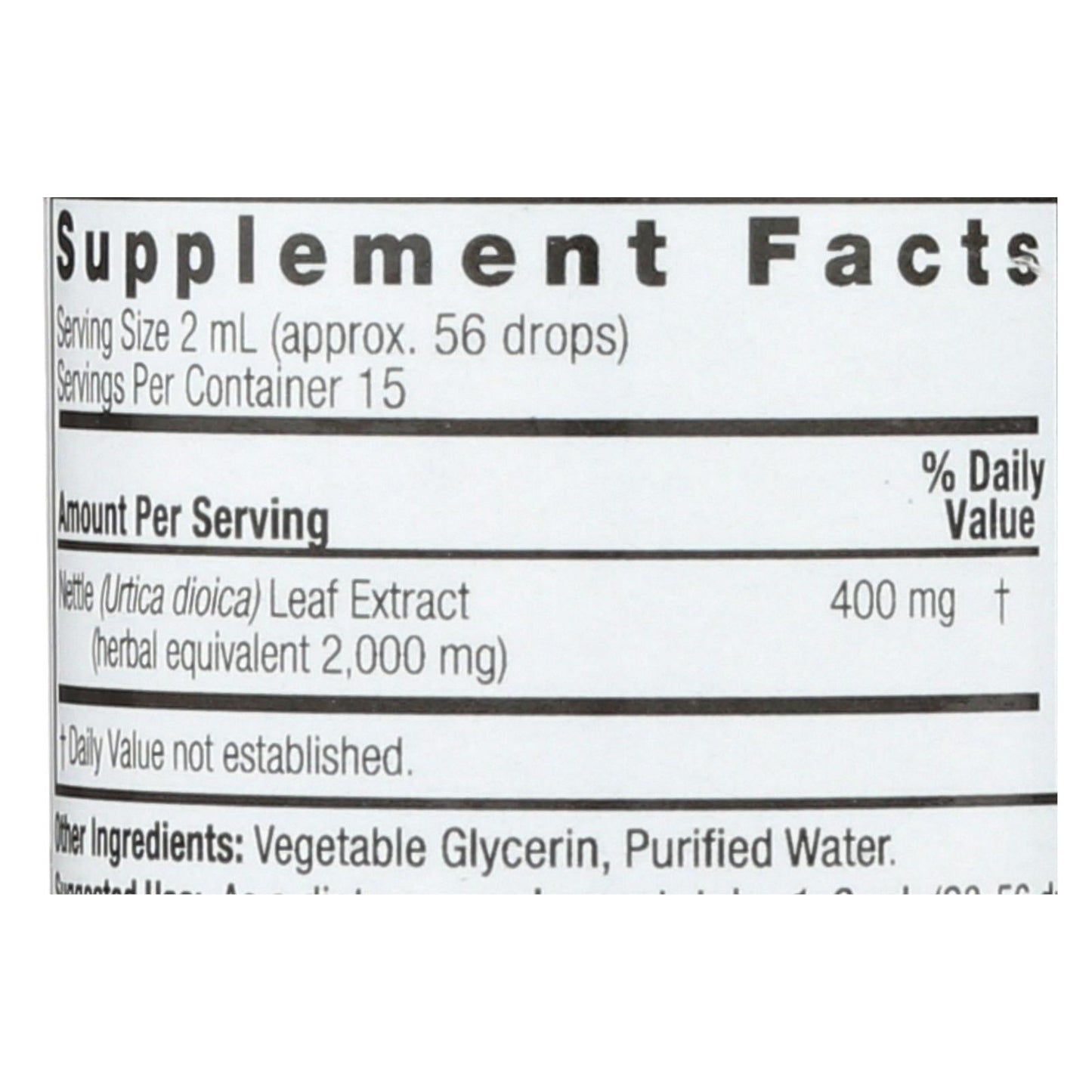 Nature's Answer Alcohol-Free Nettle Leaf Extract (1 Fl Oz)