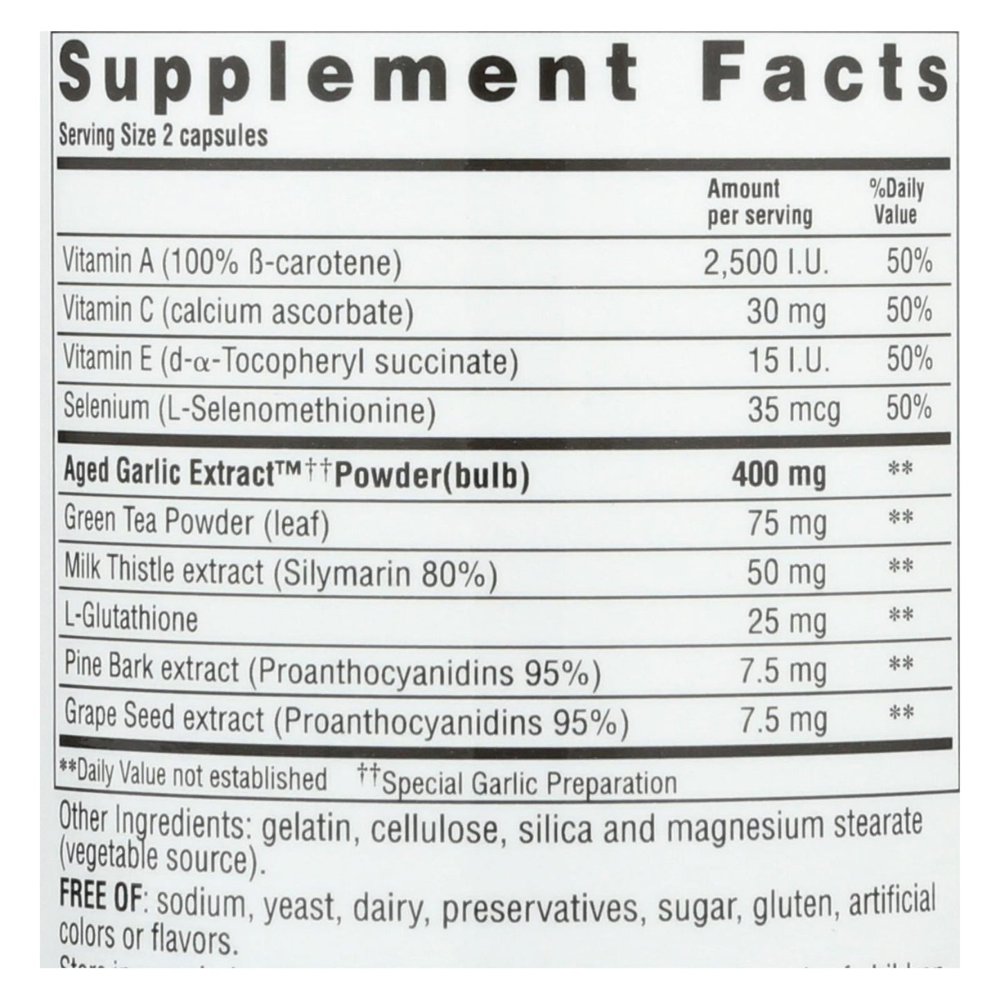 Kyolic Aged Garlic Extract Detox & Anti-Aging - 200 Capsules