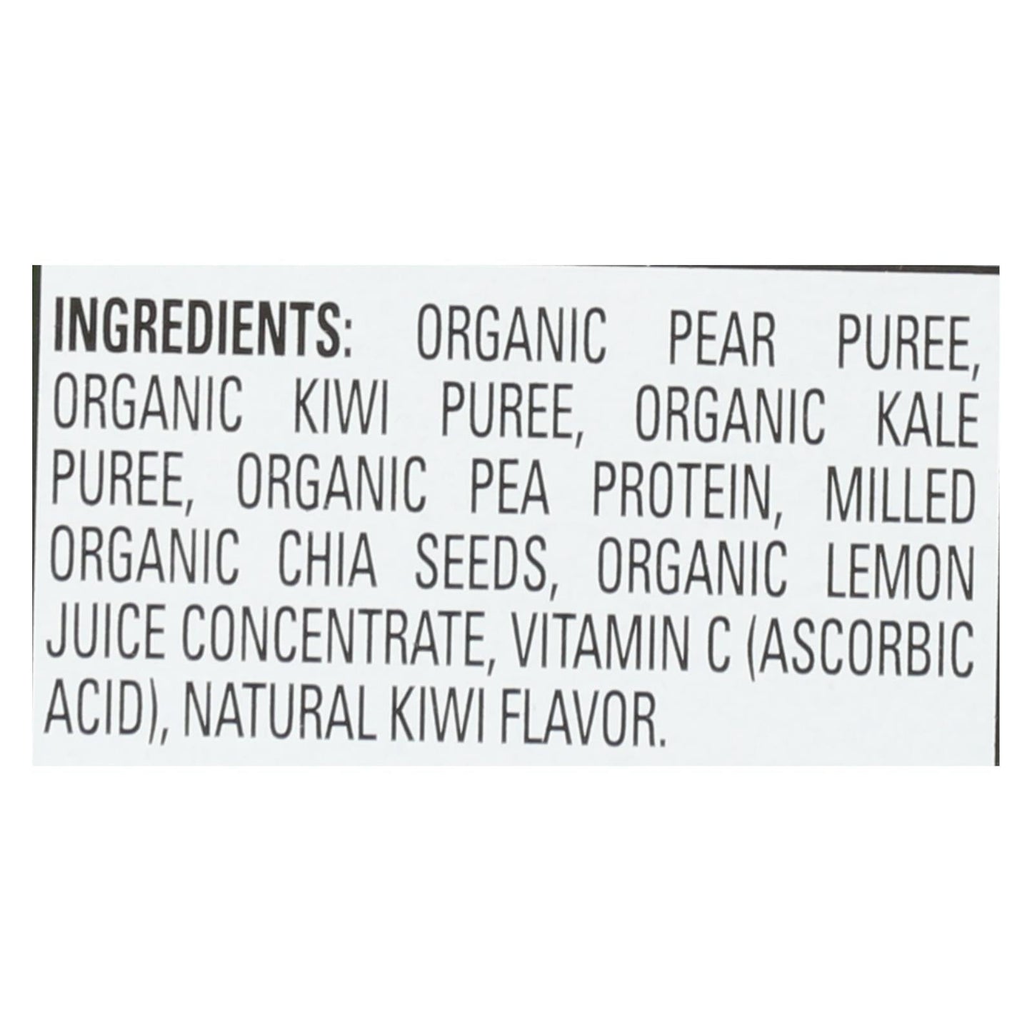 Happy Tot Organic Fiber & Protein Toddler Food, Stage 4 - Pear, Kiwi, & Kale - 4 Oz. (16-Pack)