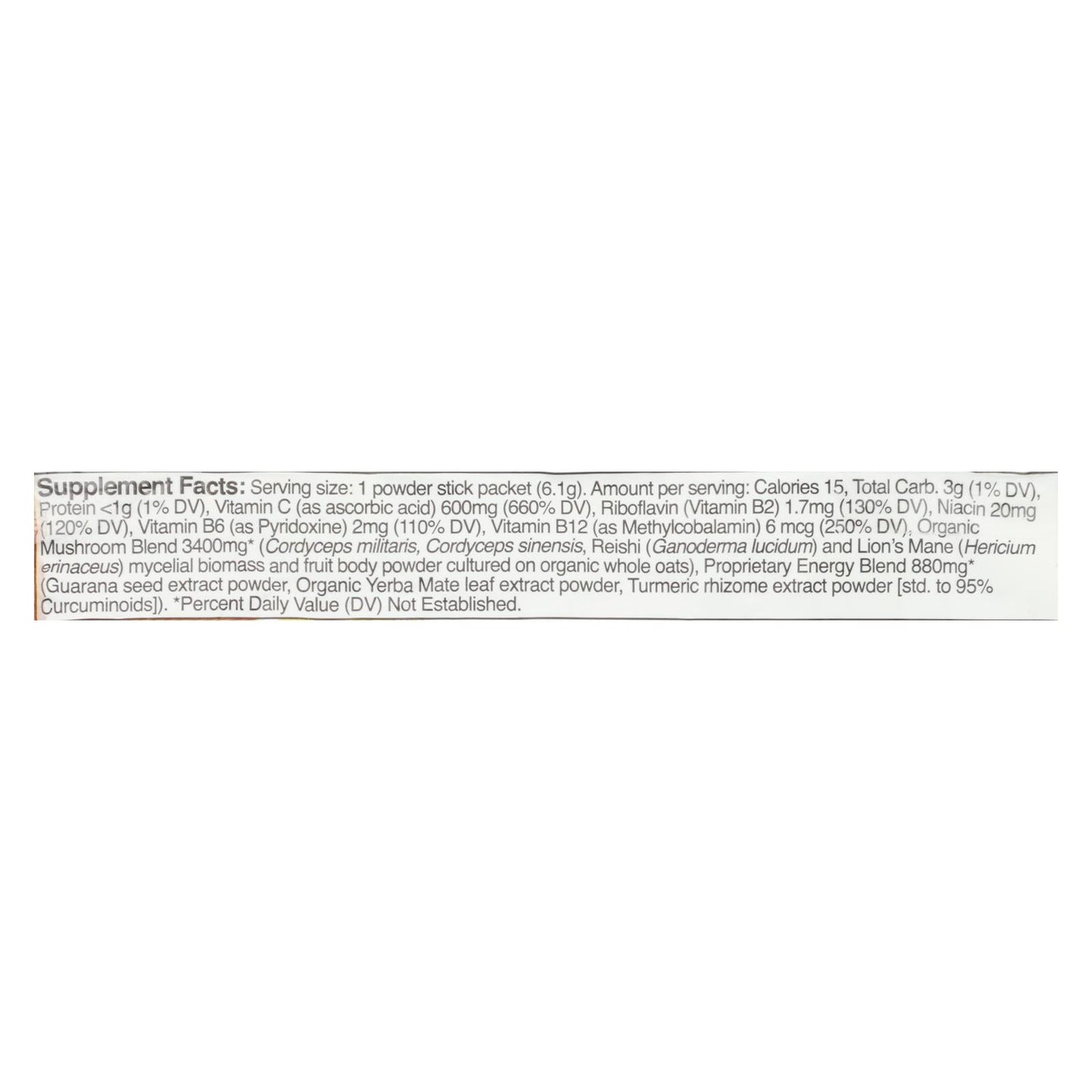 Om Organic Mushroom Energy | Citrus Orange Extract | Dietary Supplement (10 Pack) - 0.21 Oz.