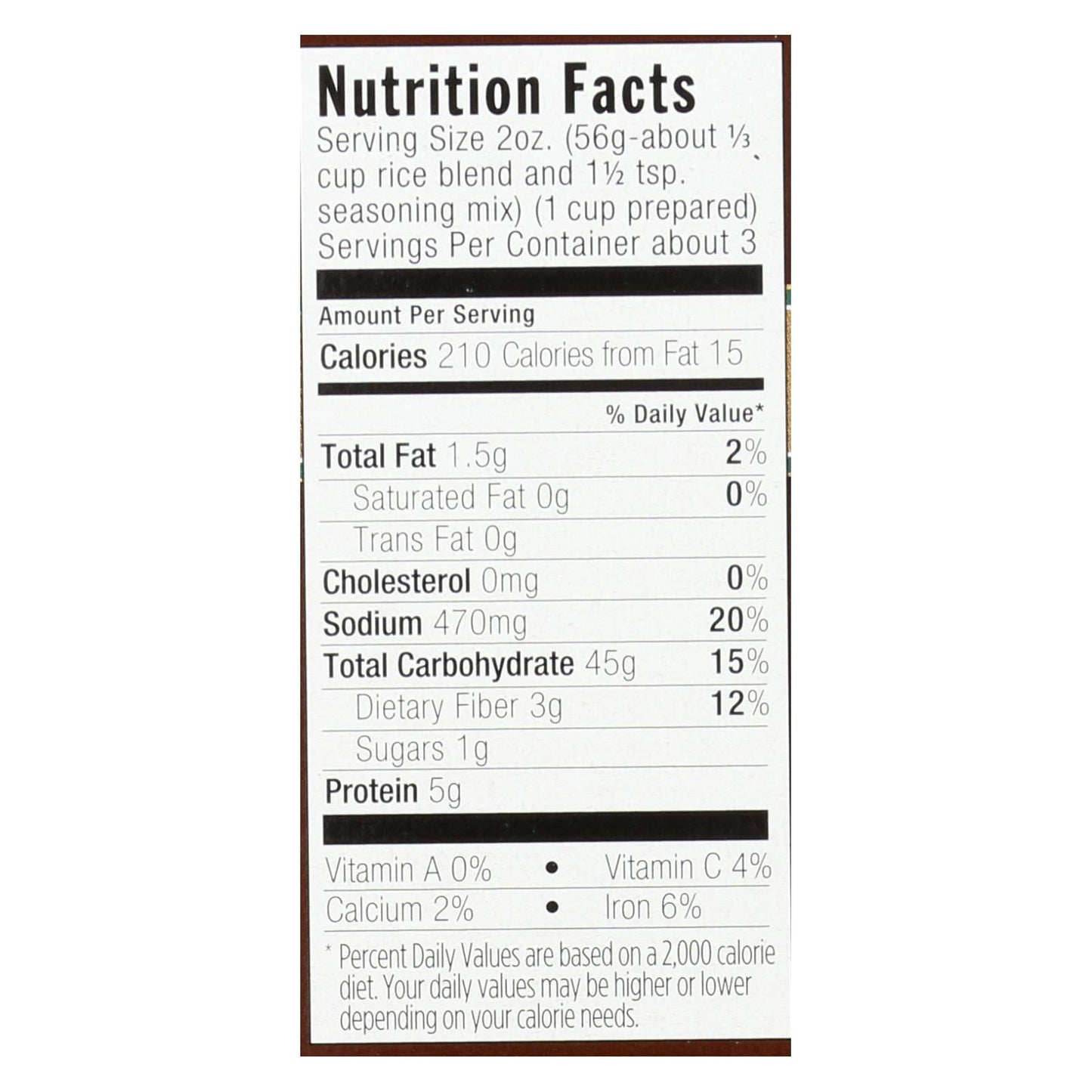 Lundberg Family Farms Organic Whole Grain Original Wild Rice, 6 Pack of 6 Ounces