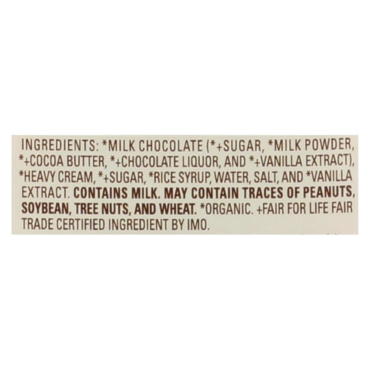 Lake Champlain Chocolates 6 oz Organic Milk Chocolate Caramel (Case of 12)