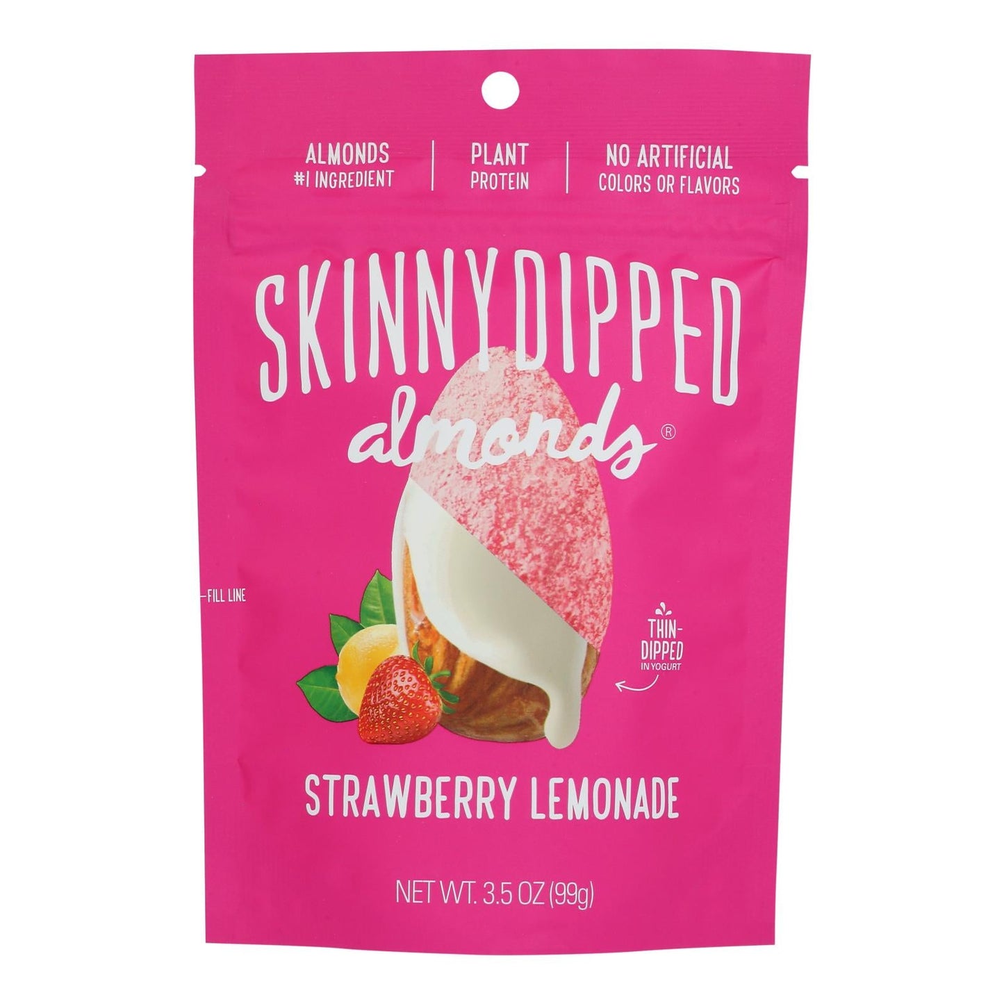 Skinnydipped Strawberry Lemonade Almonds - 3.5 Oz Pack of 10