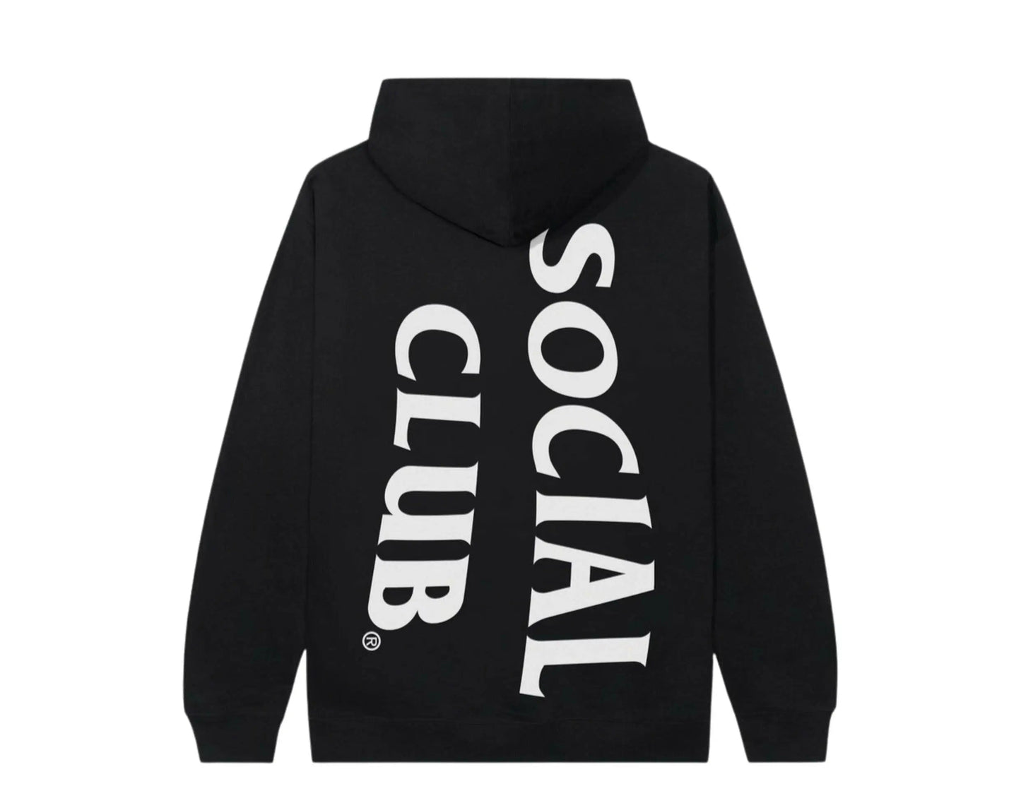 Anti Social Social Club Vertical Horizon Men Hoodie Black