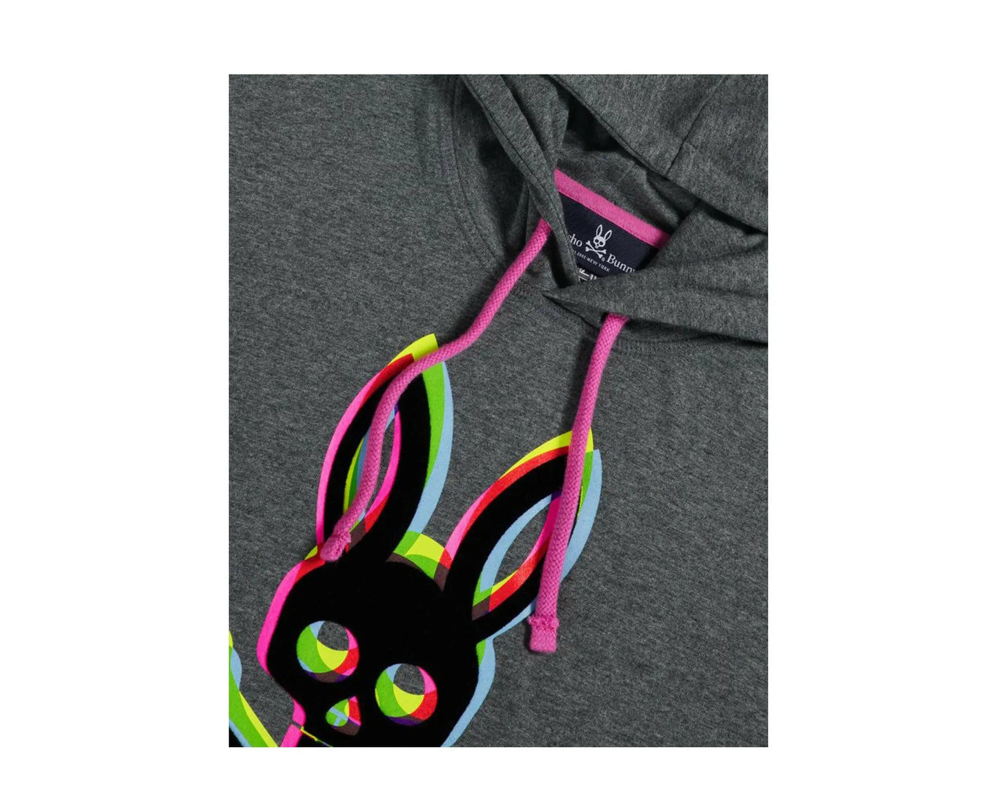 Psycho Bunny Holloway Men Hoodie Heather Silver