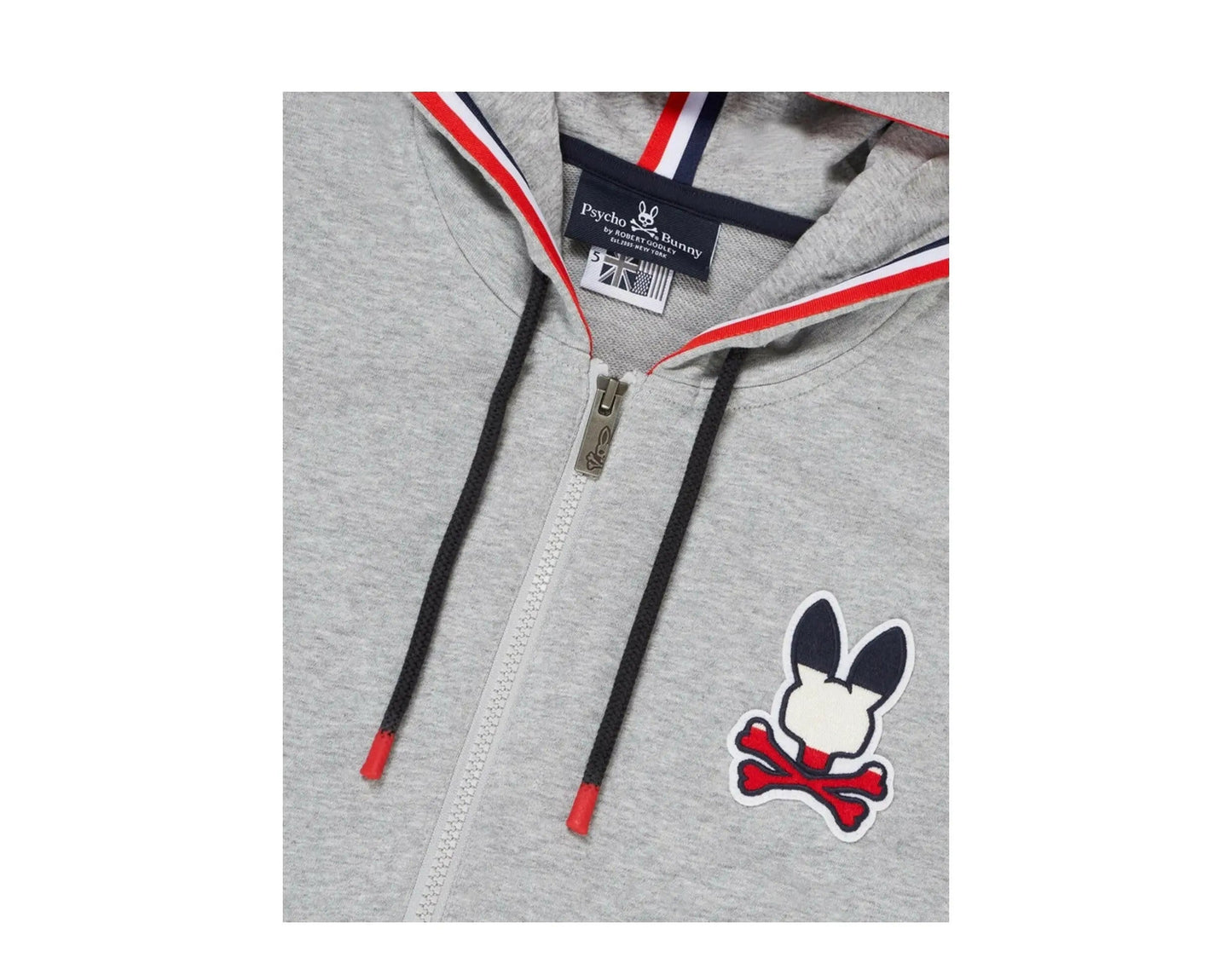 Psycho Bunny Brancote Men Hoodie Heather Grey