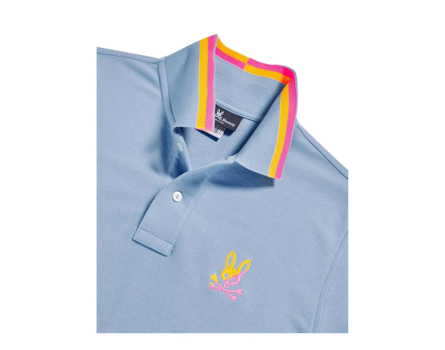 Psycho Bunny Surrey Men Polo Shirt Cayman Blue