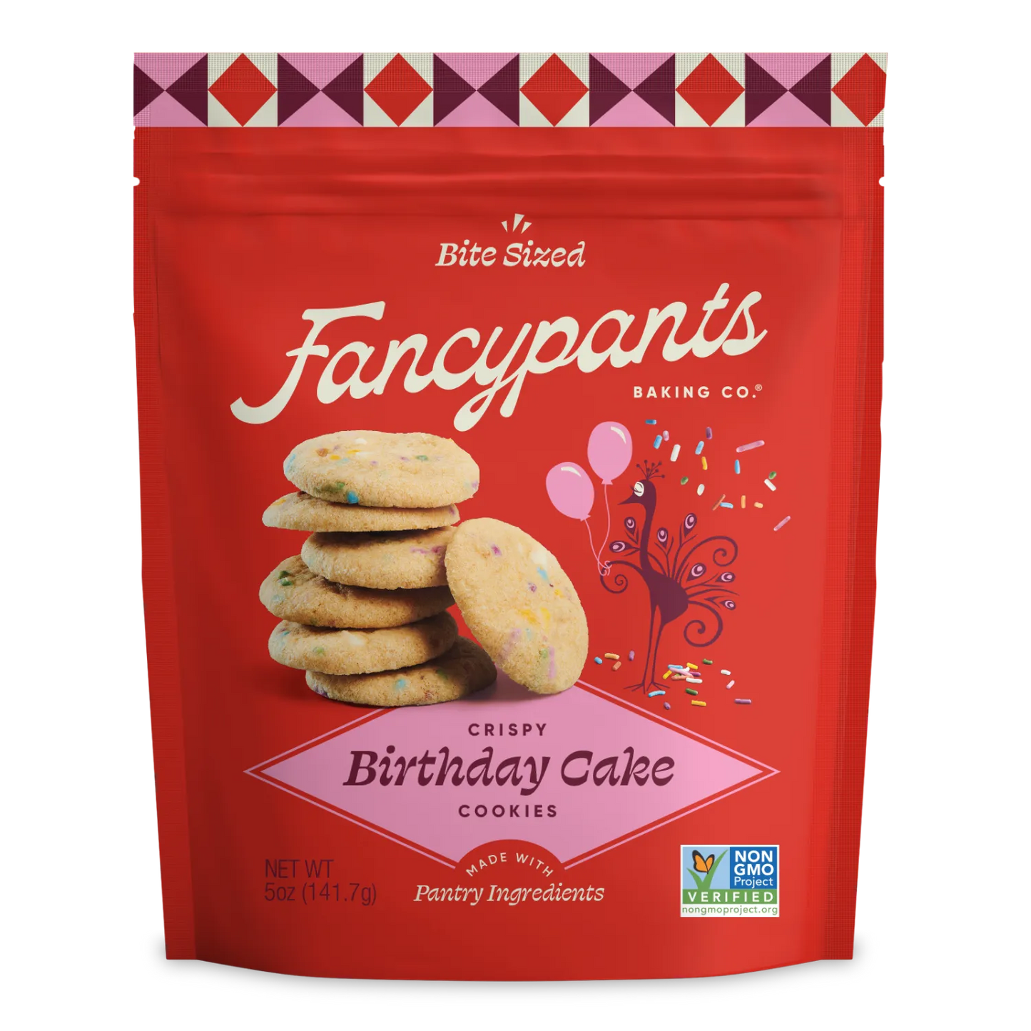 Fancypants - Mini Crispy Birthday Cookies, 5 oz (Pack of 6) - Gourmet Cookie Case