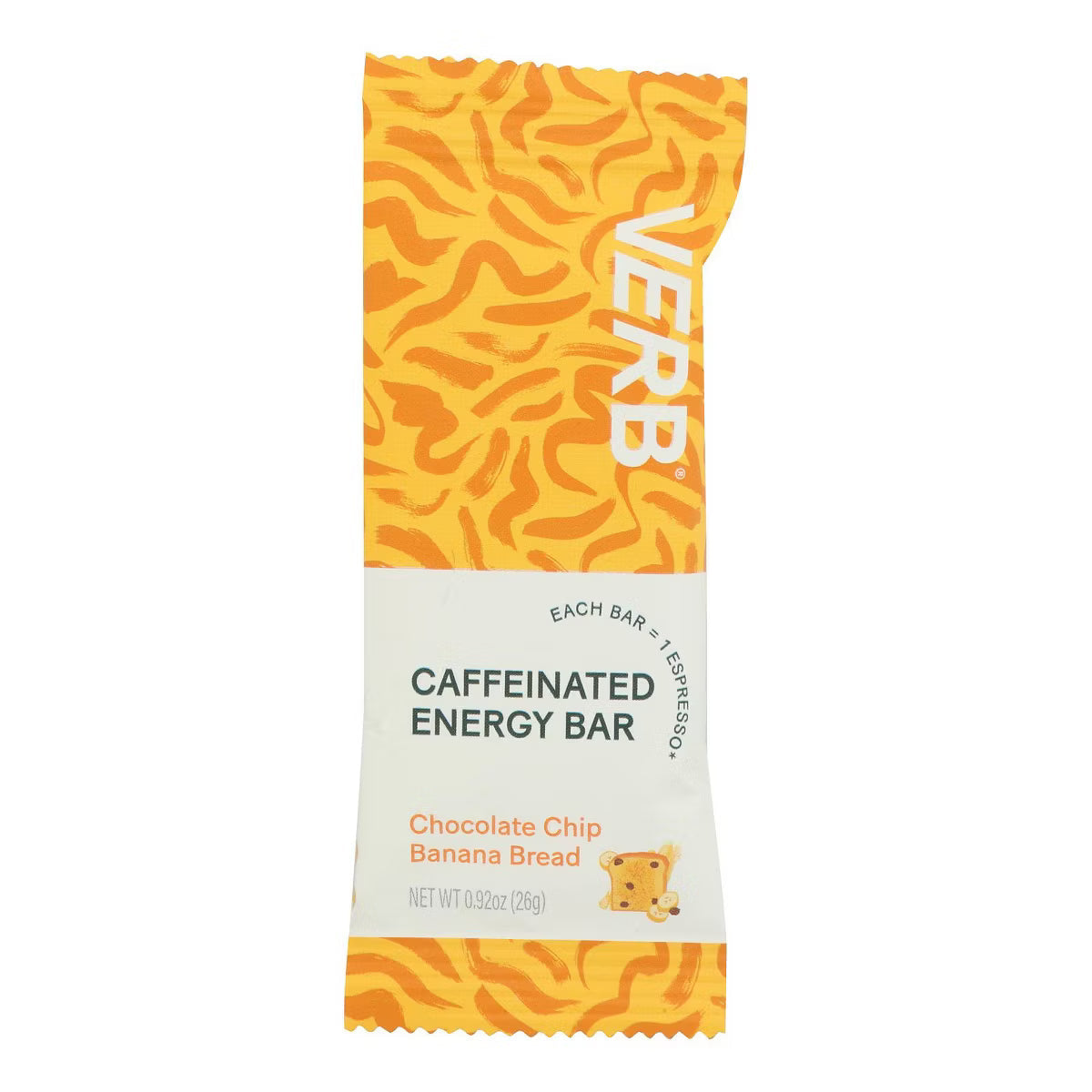 Verb Energy Bars, Chip Banana Bread, 16-Pack of .92 oz