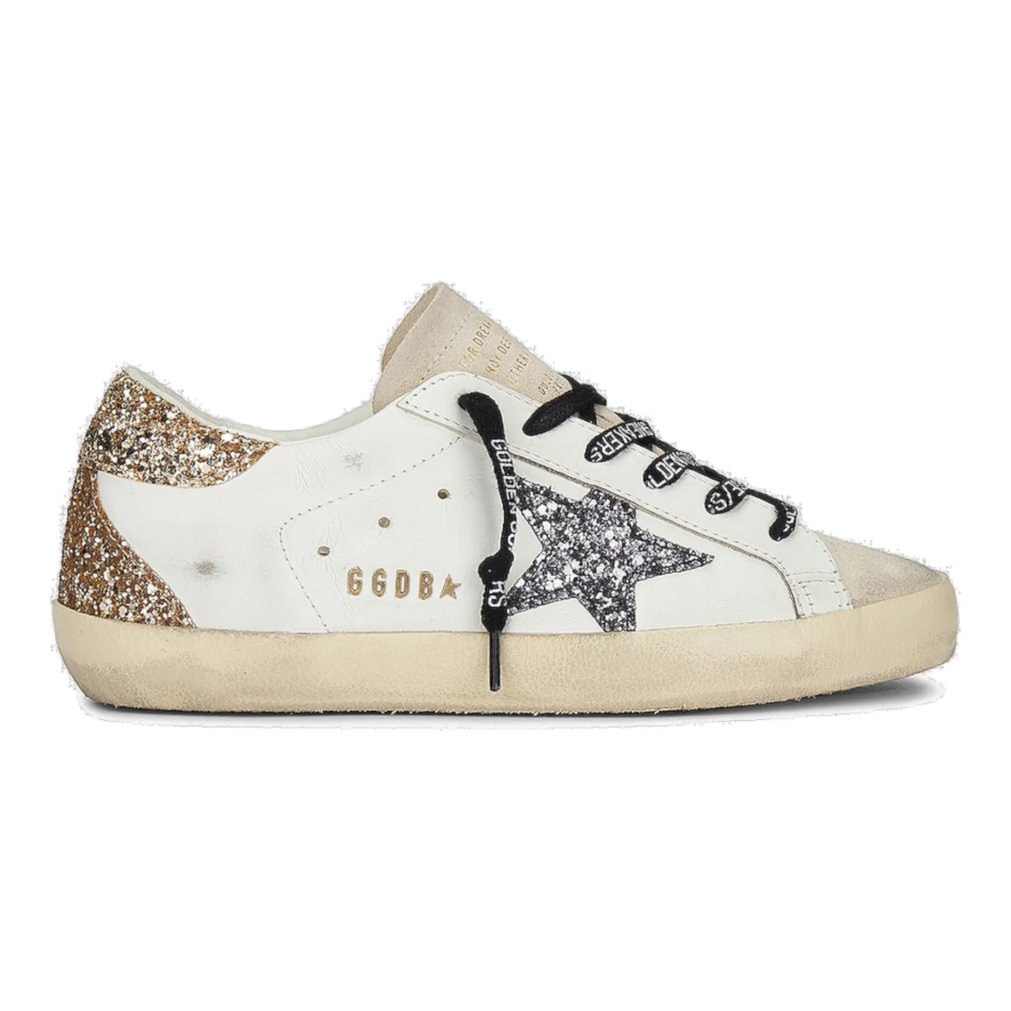 Golden Goose Super-Star Women Sneakers Optic White Seedpearl Glitter