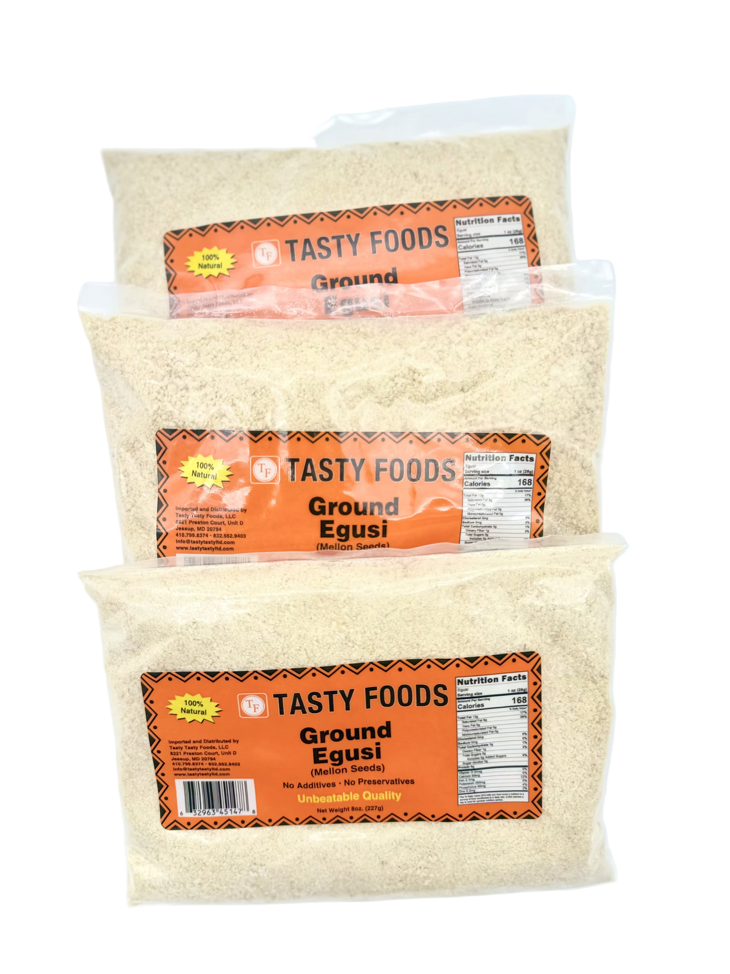 Ground egusi (melon seeds)- Set of 3