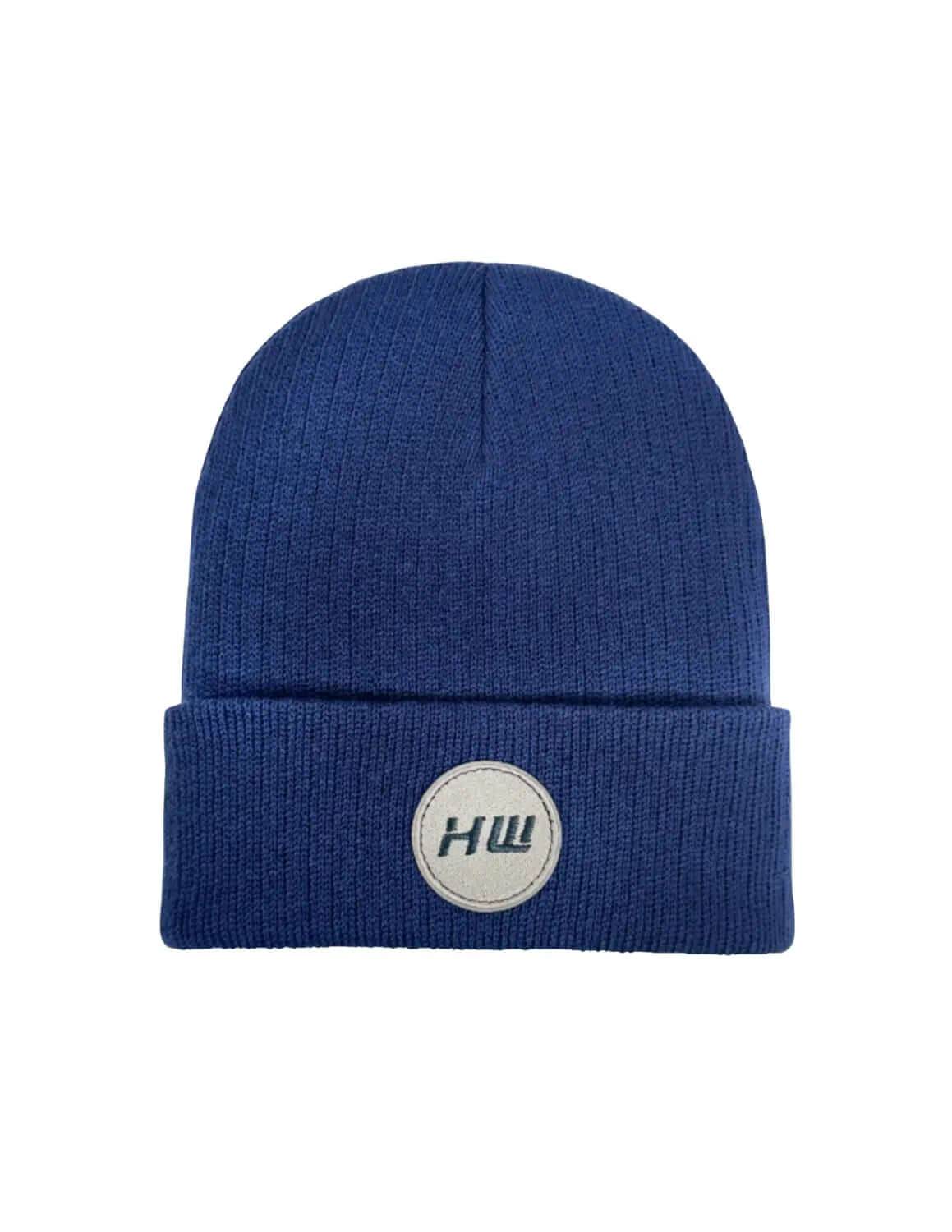 Haakwear Cuffed Wide Ribbed Beanie, Sapphire Blue
