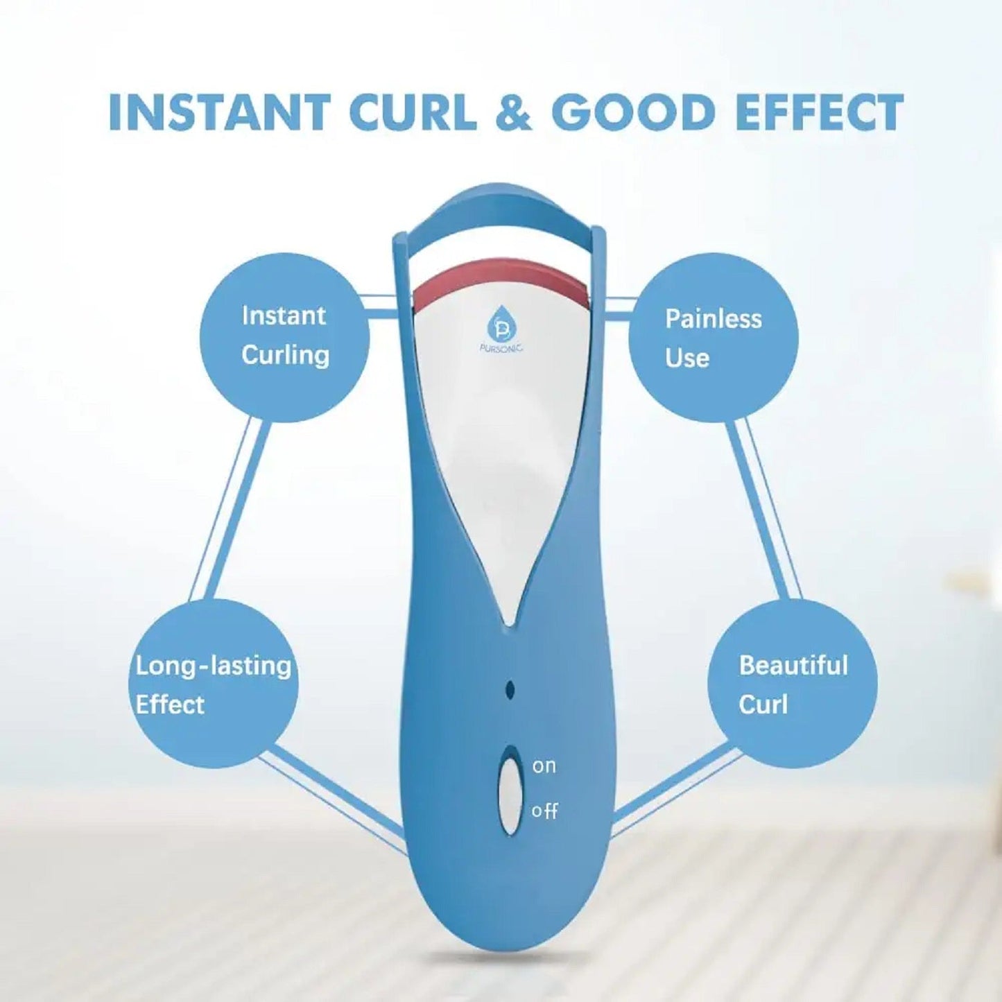 Heated Eyelash Curler by Pursonic