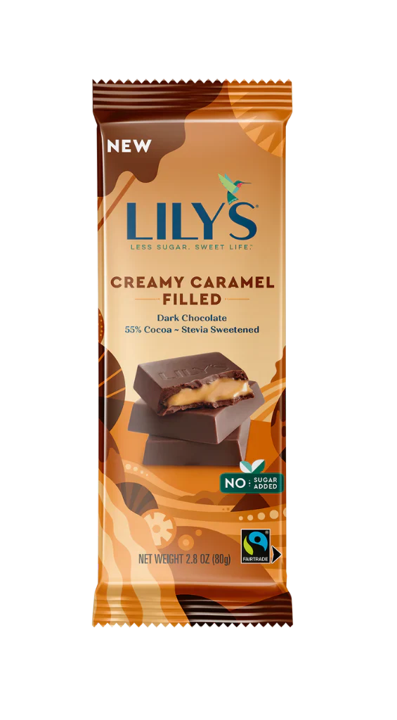 Lily's Bar Dark Chocolate Crunch Caramel (Pack of 12 - 2.8 Oz)