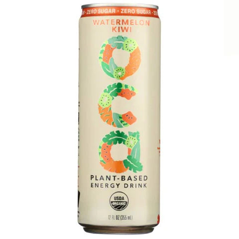 Oca - Organic Watermelon Energy Drink, 12 fl oz (Pack of 12) - Natural Energy Beverage