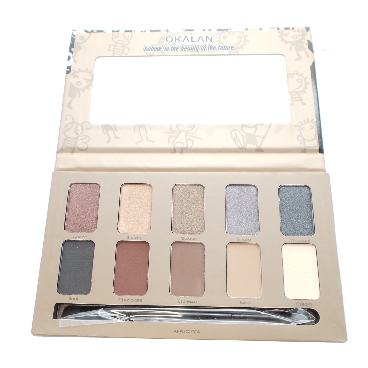 OKALAN 10 Shade Natural Eyeshadow Palette - A - A