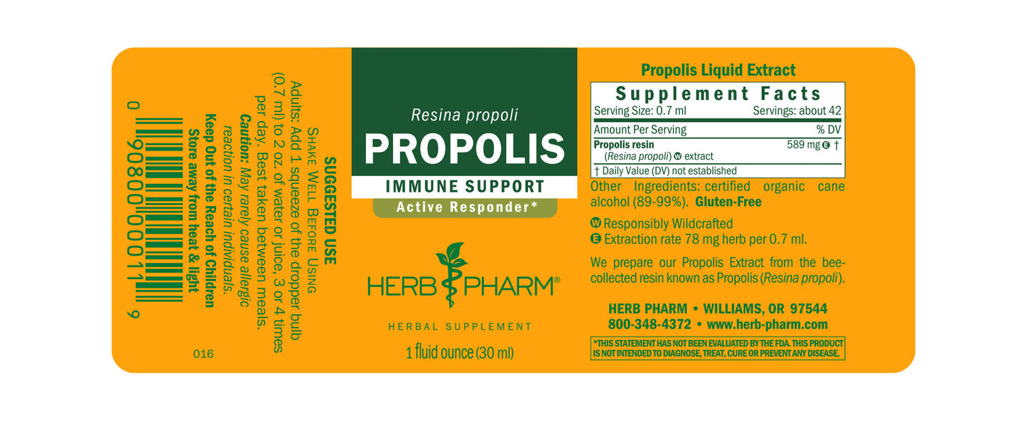 Herb Pharm Propolis Extract: Nature's Potent Antibacterial Immunity Support