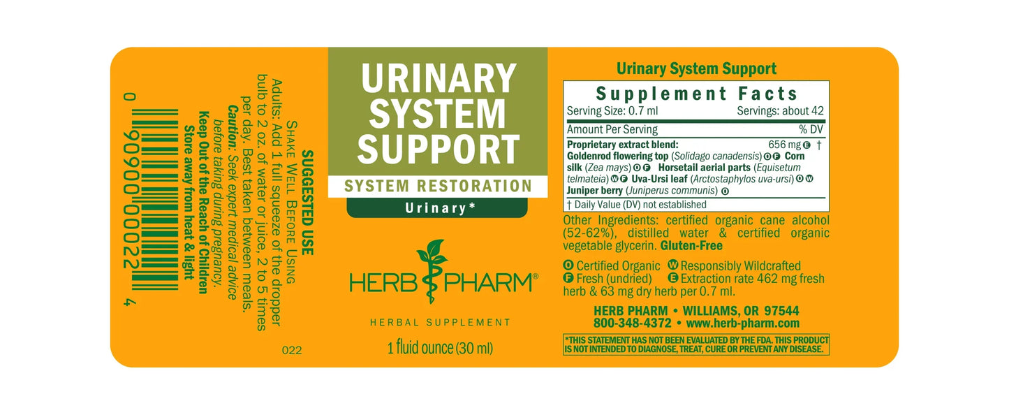 Herb Pharm Urinary System Support Liquid Extract, 1 Fl Oz